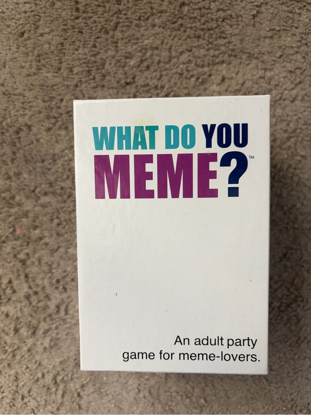 What do you meme- Party Game - White/Purple/Teal